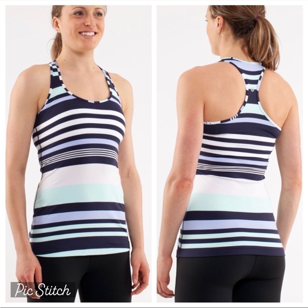 Lululemon Cool Racerback Tank in Discover Stripe